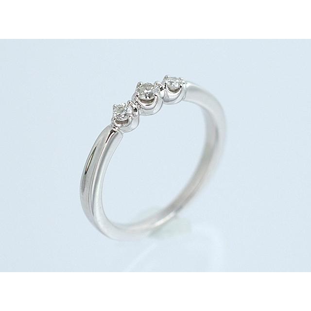 富士屋 ◇ ヨンドシー 4℃ ダイヤ リング K18WG ホワイトゴールド 8号