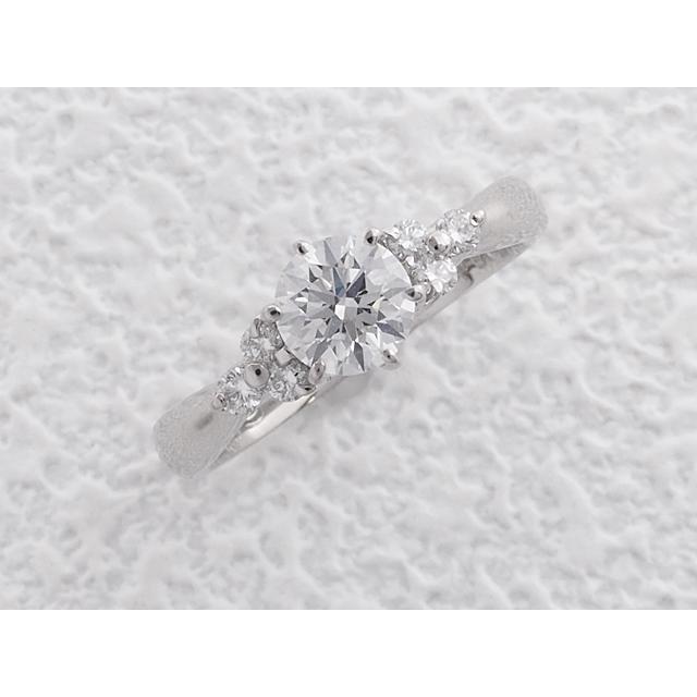 富士屋 ◇ ダイヤモンド/0.527ct 0.12ct Pt950 プラチナ リング #8  