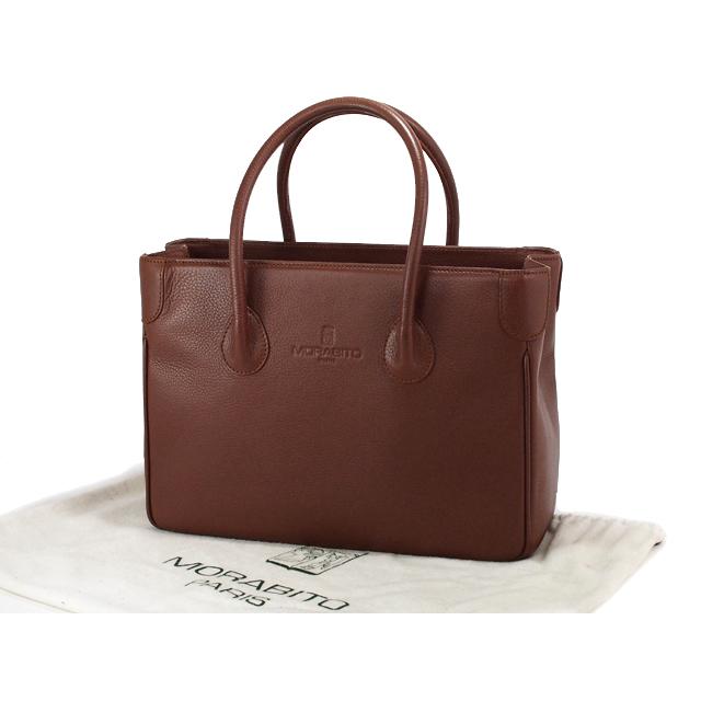 MORABITO 富士屋 ◇ 値下げ品◇モラビト ハンドバッグ カーフ ブラウン  