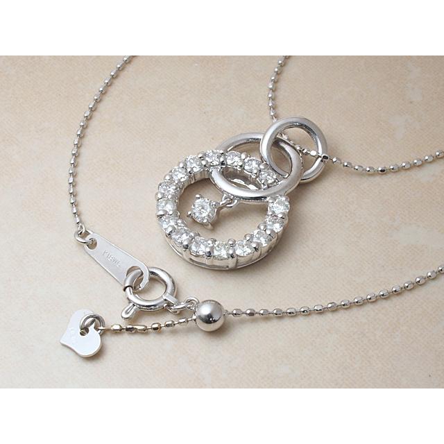 富士屋 ◇ ダイヤモンド/0.57ct K18WG デザイン ネックレス 仕上