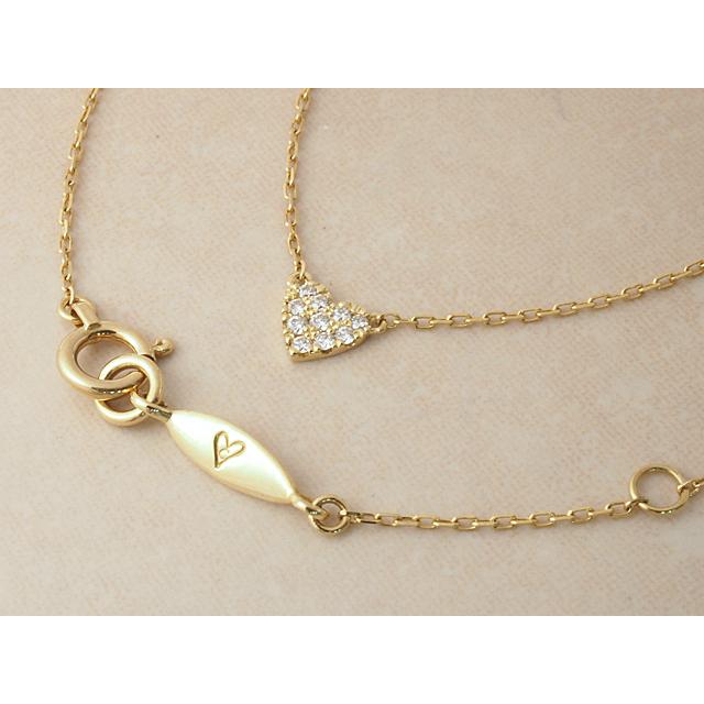 AHKAH 富士屋 ◇ アーカー ハートパヴェネックレス ダイヤ/0.05ct  
