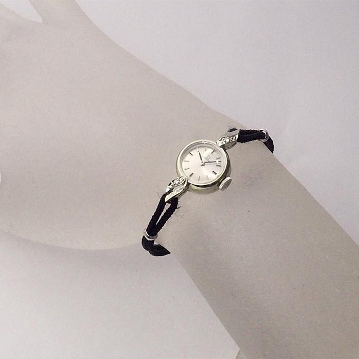 OMEGA プラチナ K14WG 手巻き時計 レディース 本体 ギャランティ付 
