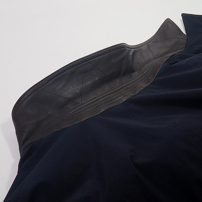 富士屋◇ エルメス HERMES ロング コート メンズ ネイビー サイズ56