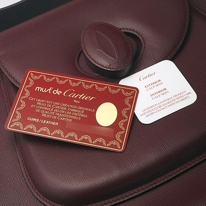 富士屋◇ カルティエ Cartier マスト ドゥ ターンロックショルダー 