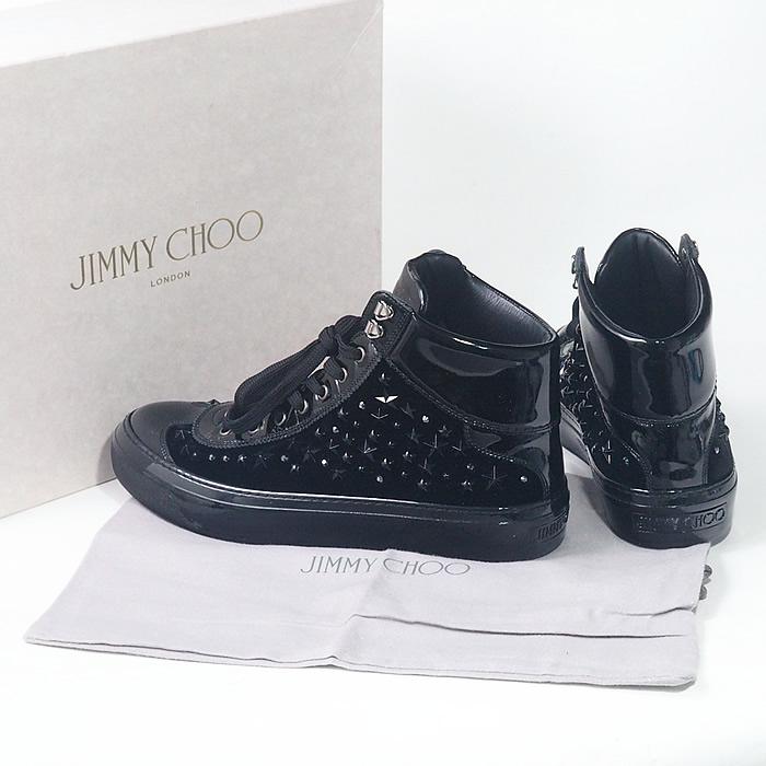 JIMMYCHOO ブーツ牛革エナメルサイズ43