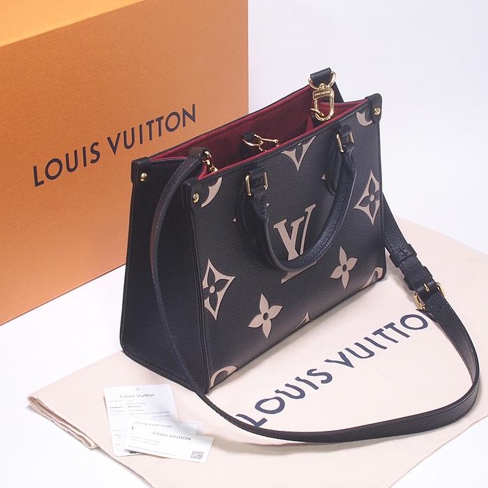 Louis Vuitton オンザゴー　プラック 富士屋◇ ルイヴィトン LOUIS VUITTON オンザゴーPM バイカラー