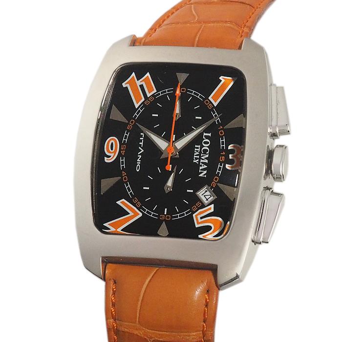 富士屋◇ ロックマン LOCMAN チタニオ 484 社外バンド メンズ クオーツ