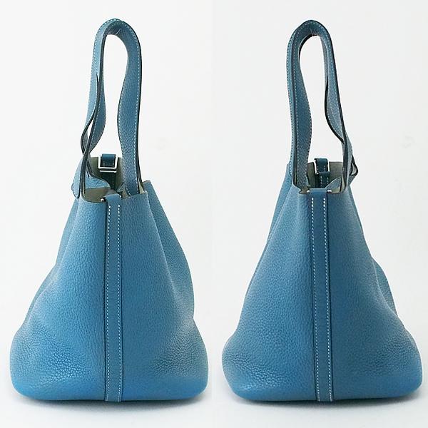 富士屋◇ エルメス HERMES ピコタンロック MM ニューブルージーン