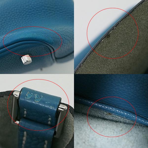 富士屋◇ エルメス HERMES ピコタンロック MM ニューブルージーン