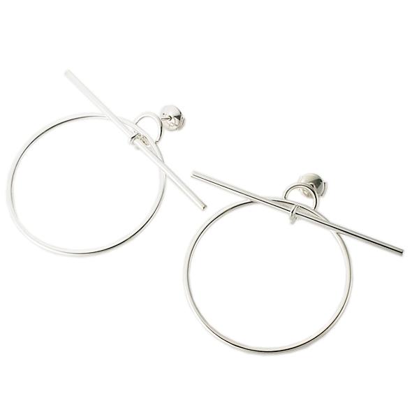 富士屋◇ エルメス HERMES エシャペ ループピアス フープピアス MM 