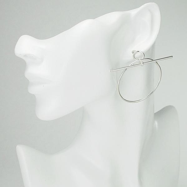 エルメス　HERMES ループ　ピアス　エシャペMM 富士屋◇ エルメス HERMES エシャペ ループピアス フープピアス MM