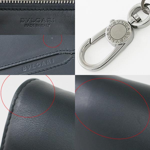 富士屋◇ ブルガリ BVLGARI オクト チェーン ウォレット 35833 レザー