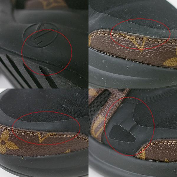 富士屋◆ ルイヴィトン LOUIS VUITTON モノグラム アークライト ノワール 1A43LE 36.5 スニーカーの画像