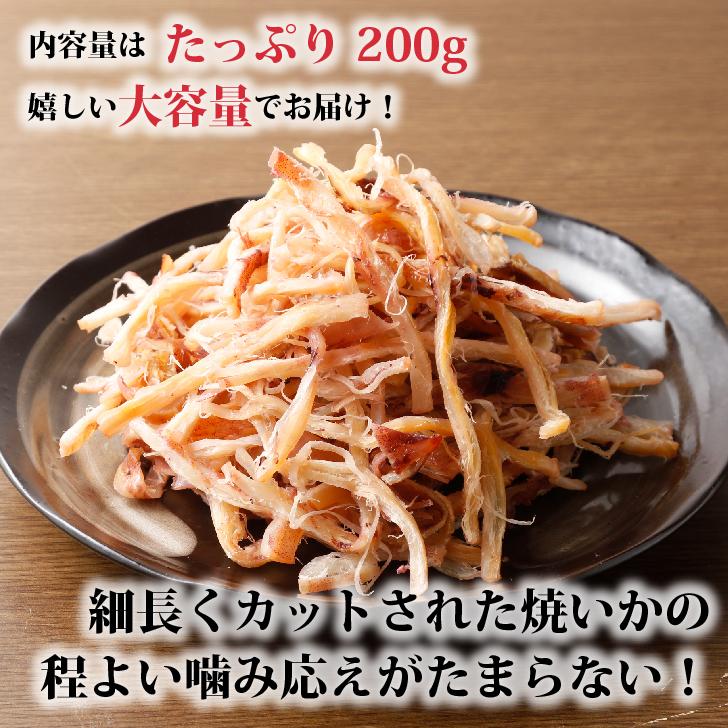 一夜干し焼いか 200g【送料無料】焼きイカ 珍味 するめ おつまみ