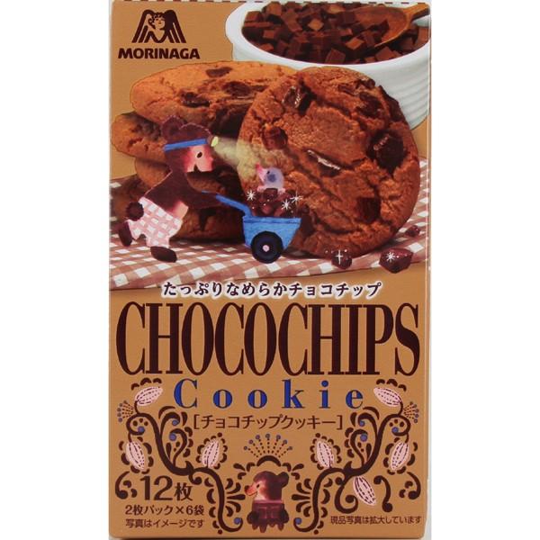 森永 チョコチップクッキー 12枚（2枚パック×6袋）×40個入り (1ケース