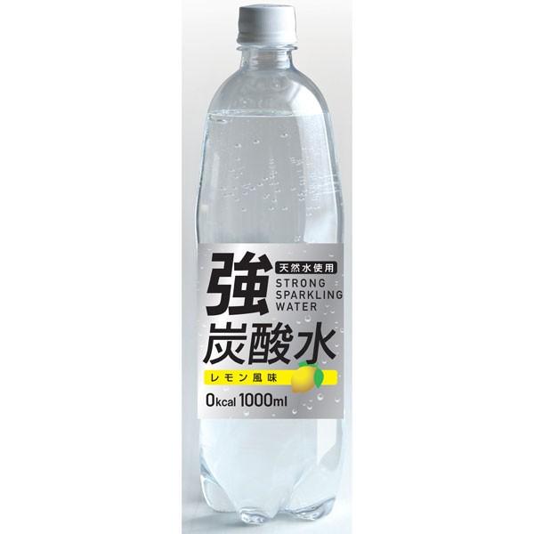 友桝飲料 強炭酸水レモン (富士薬品) 1000ml×15本入り (1ケース) (KK