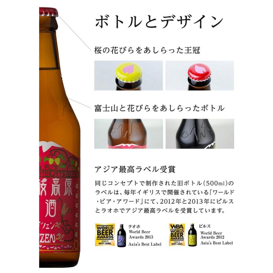 クラフトビール ギフト 飲み比べ お中元 ビールセット「富士桜高原麦酒 お試し4本セット」 瓶 内祝い 贈り物｜fujizakurabeer｜19