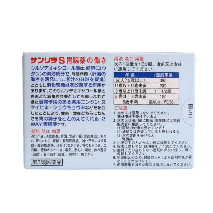 サンリラＳ胃腸薬（48錠） 胃薬 飲み過ぎ 食べ過ぎ 二日酔い 置き薬 配置薬 富山 ジャパンメディック 第3類医薬品 |  | 02