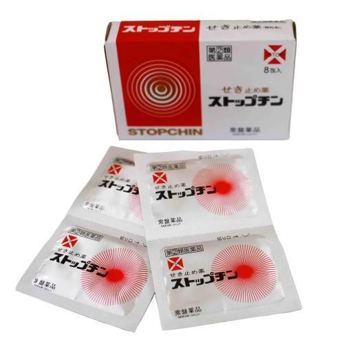 ストップチン（8包）せきどめ せき たん 置き薬 配置薬 大阪 常盤薬品工業 指定第2類医薬品 | 常盤薬品工業 | 03