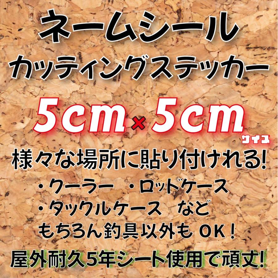 ネームシール カッティングステッカー 5ｃｍ 5ｃｍ 最安値挑戦