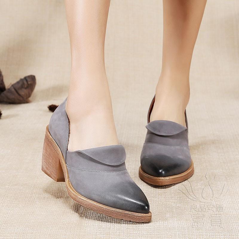 海外最新 カジュアル 可愛い ローヒール パンプス 本革 柔らかい 履きやすい 滑り止め 歩きやすい 痛くない 通気性 カジュアル 美脚 通勤 本革 走れるパンプス アーモンドトゥ ヒール キューバン 本革パンプス シューズ Sergiopizarro Com Co