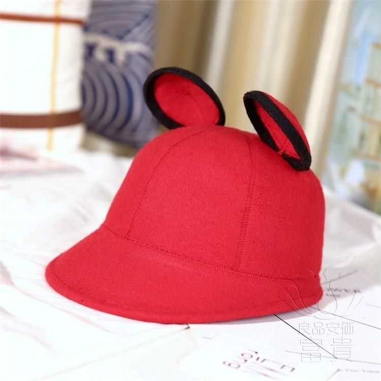 年末のプロモーション特価 帽子 キッズ Ychat ハンチング ラシャ フェルト 春 秋 冬 キャスケット キッズ ガール 春秋冬 猫耳の形 ミッキーの耳 防寒 暖かい サイズ調整可 レトロ フェス パーティー 結婚式 オシャレ 優雅 上品 Www Threeriversofs Com