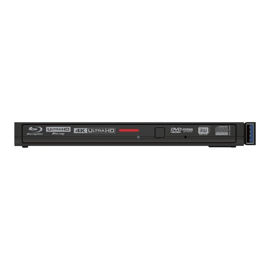 BUFFALO UHD BD対応 ポータブルブルーレイドライブ ブラック BRUHD-PU3-BK