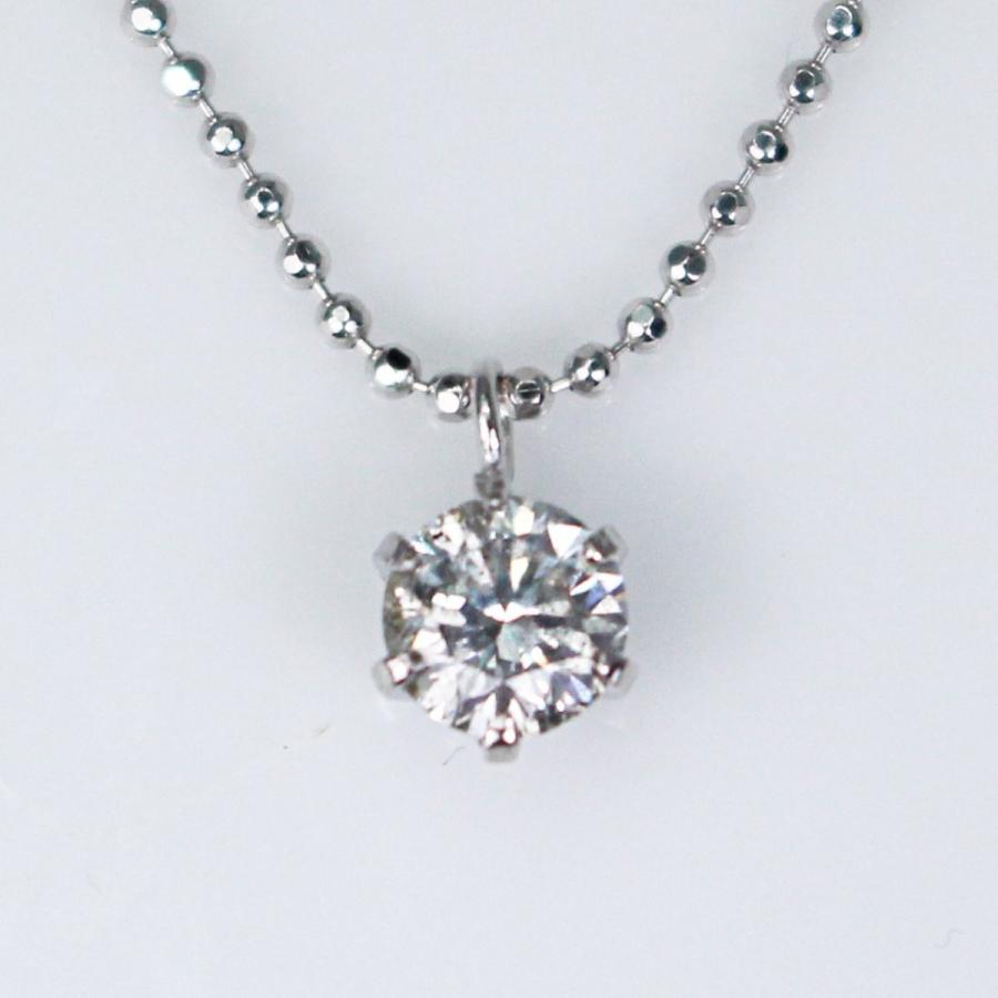 KASHIMA純プラチナ台 0.3ct ダイヤモンド 一粒石 プチ ペンダント ネックレス