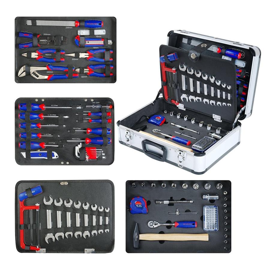 WORKPRO ホームツールセット119点組 アルミケース付属 日曜大工・お家のメンテナンス用 工具セット DIY向け :20200615044537-00005:fuki - 通販 - Yahoo!ショッピング WORKPRO ホームツールセット119点組 アルミケース付属 日曜大工・お家のメンテナンス用 工具セット DIY向け :20200615044537-00005:fuki - 通販 - Yahoo!ショッピング