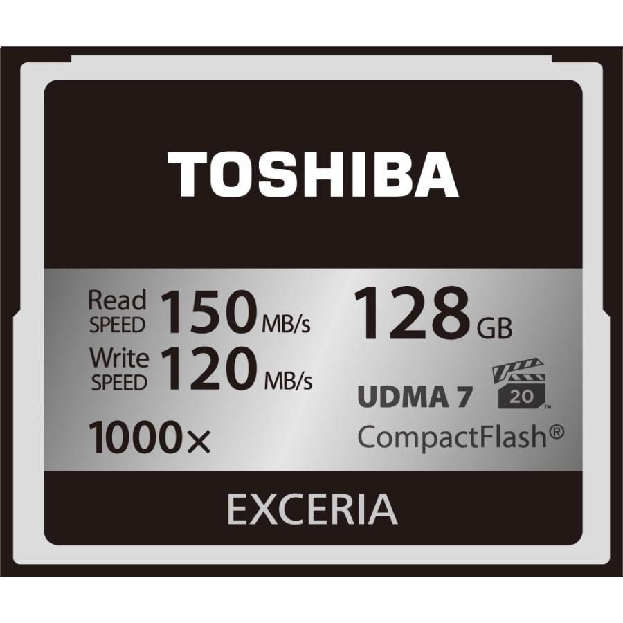 期間限定送料無料】TOSHIBA コンパクトフラッシュカード 128GB 最大書込速度120MB EXCERIA (最大読出速度150MB  1000倍速 s メモリーカード