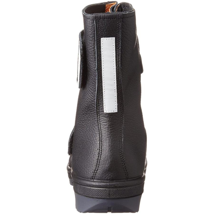 ミドリ安全　安全靴　JIS規格　ブラック　防水　メンズ　マジックタイプ　ラバーテック　RT935　長編上靴　反射　25.5