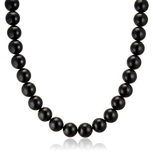 ジュエリーシンワ Jewelry Shinwa 天然ジェット(10mm丸玉)ネックレス42cmサイズ jn0212-42(11997円)