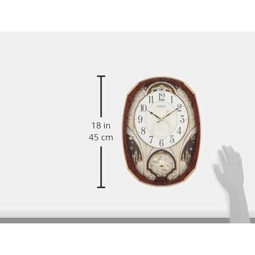 リズム(RHYTHM) 掛け時計 電波 アナログ からくり スモールワールドノエルM 30曲 メロディ 茶 Small World 4MN5 リズム RHYTHM 掛け時計 電波 アナログ からくり スモールワールドノエルM 30曲 メロディ Small World 4MN5