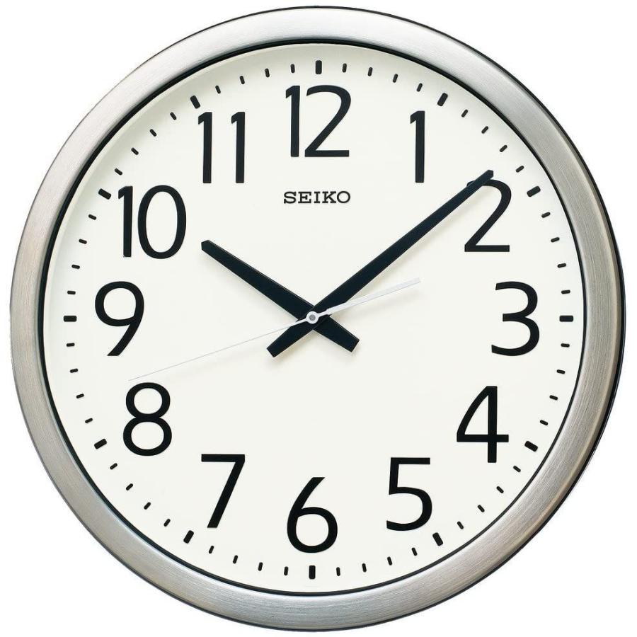 セイコー クロック 掛け時計 アナログ 防湿 防塵型 オフィスタイプ 金属枠 KH406S SEIKO 1