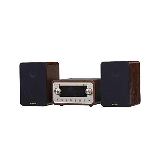 SANSUI 真空管ハイブリッドアンプ搭載CDステレオシステム SMC-300BT ブラウン