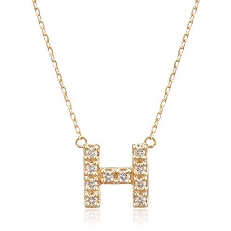 エステール ESTELLE WEB限定ダイヤモンド K10 イエローゴールド イニシャル ネックレス(H) 0344-1813-0011-0