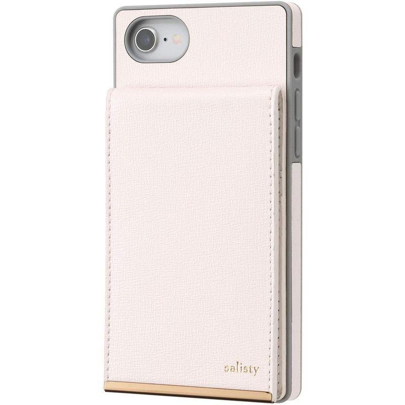 Salisty Iphone Se 第2世代 8 7 6s 6 ケース 背面ポケット カード収納 キャッシュレスケース オフホワイ 素敵で ユニークな