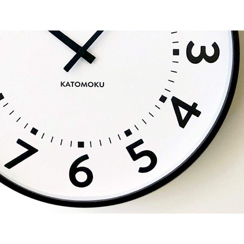 KATOMOKU plywood clock 17 電波時計 スイープ（連続秒針） km-106BRRC