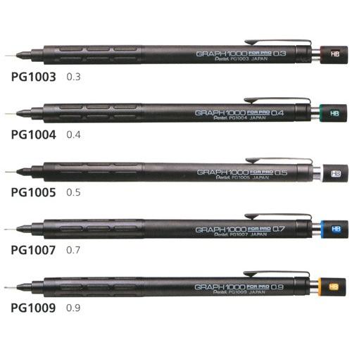 ぺんてる（Pentel） 製図用シャ−プ グラフ1000 0.3〜0.9 PG1003