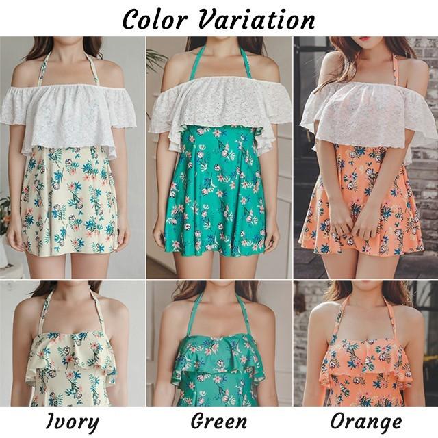 体型カバー 水着 レディース ワンピース 花柄 オフショルダー トロピカル 人気 楽天市場】ワンピース水着 水着 ワンピース オフショルダー 体型