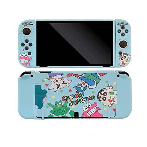 100円off クレヨンしんちゃん 在庫あり 即出荷可 Switch カバー Oled対応 ケース かわいい 保護カバー 有機el スイッチ Tpu 分体式カバー