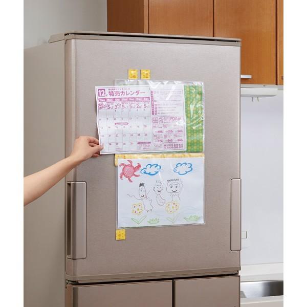 冷蔵庫のパッと見ファイル オレンジ柄 切り抜き プリント整理 ファイル マグネット式 3ポケット ネコポス便での発送専用 Fuku Z 852 いいもの福キタル 通販 Yahoo ショッピング