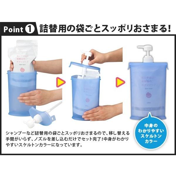 アイメディア スリムna詰替用お手軽ポンプ A-02 シャンプーボトル