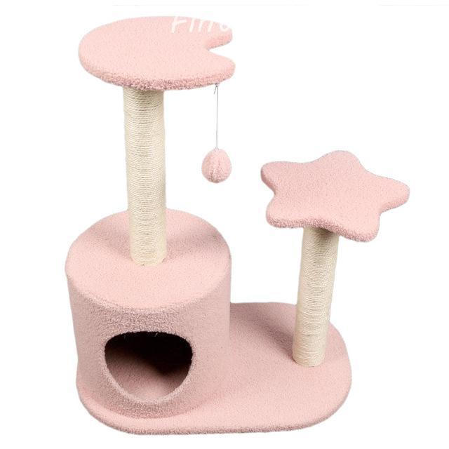 キャットタワー 猫タワー おしゃれ 据え置き キャット猫タワー 中小型猫 紐付ベージュ 猫用品 爪とぎ 麻 多頭飼い 子猫 頑丈 スタジアム ふわふわ 組立簡単 商品情報