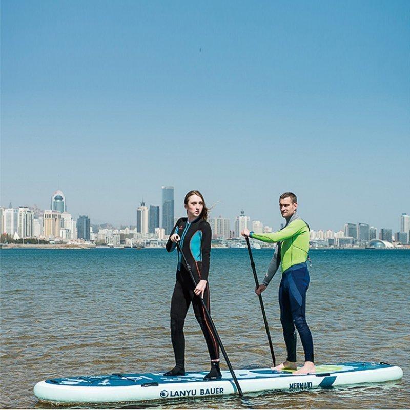 ロングボード SUP サップ スタンドアップパドルボード サーフボード インフレータ ファミリーボード 空気注入式 マリンスポーツ 成人用 LANYUBAUER 2人用 