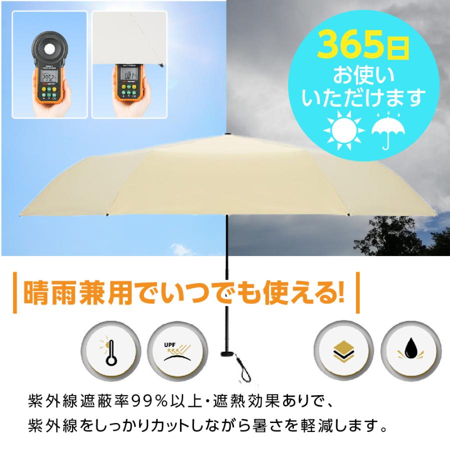 折りたたみ傘 軽量 160g 持ち歩きやすい 常備用 コンパクト 晴雨兼用 