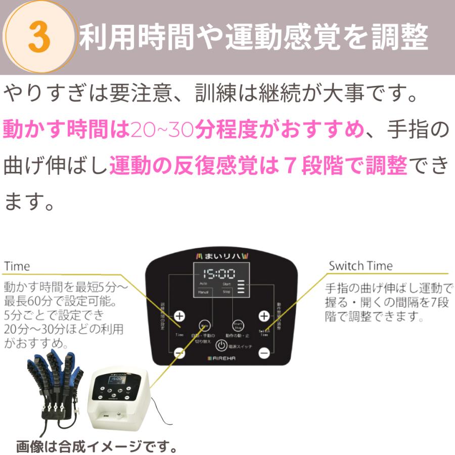 まいリハ リハビリロボット 手指のリハビリ訓練 パワーアシストハンド