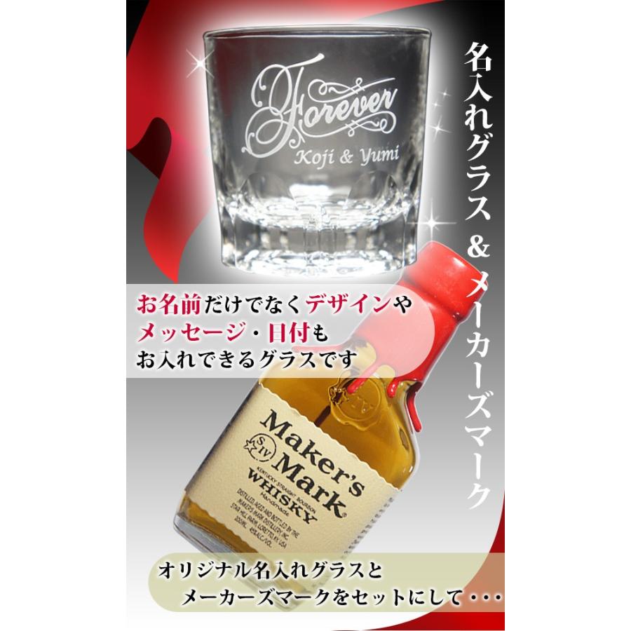 Maker's Mark 誕生日プレゼント ウイスキー 名入れ グラス付き