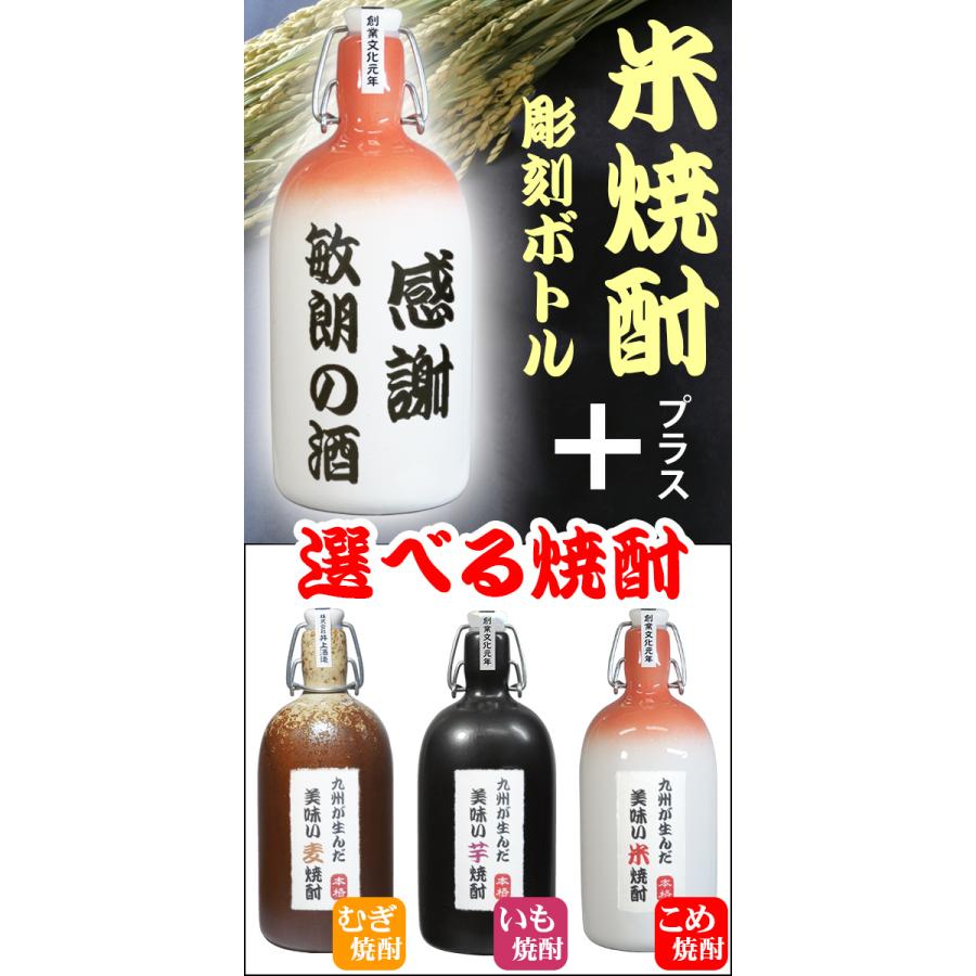 名入れ 焼酎 米焼酎 飲み比べ 2本セット 芋焼酎 麦焼酎 選べる焼酎