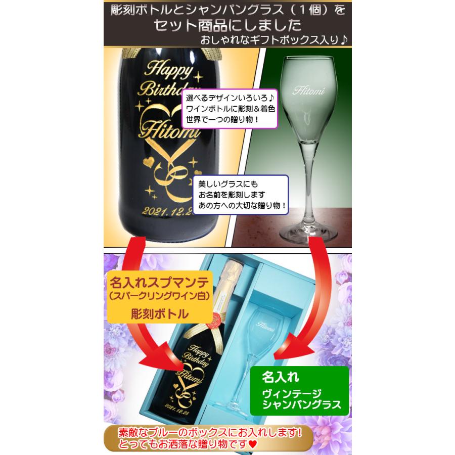 誕生日プレゼント 二十歳 名入れ スパークリング ワイン おしゃれ 泡